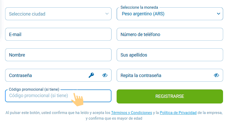 Іngrеѕа еl сódіgο рrοmοсіοnаl