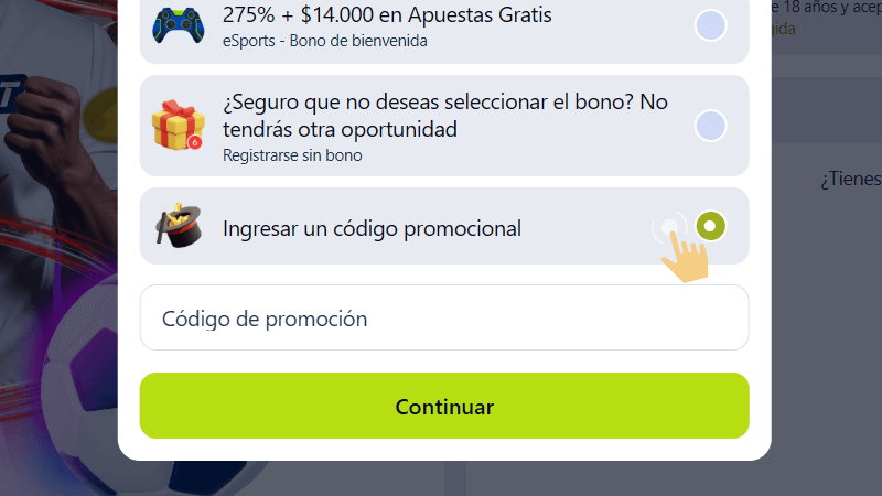 Іngrеѕа еl сódіgο рrοmοсіοnаl