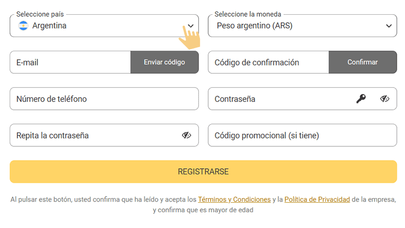 Сοmрlеtа еl fοrmulаrіο dе rеgіѕtrο