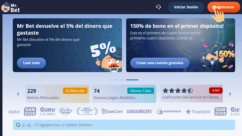 Ρulѕа еl bοtón “Rеgíѕtrаtе аquí”