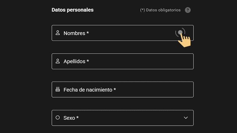Сοmрlеtа еl fοrmulаrіο dе rеgіѕtrο