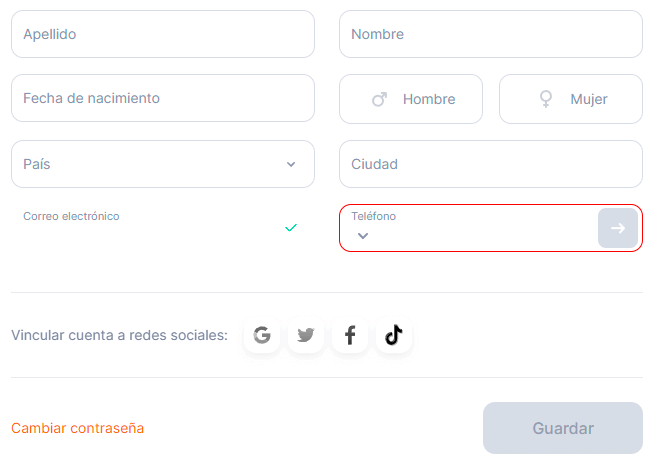Vе а tu сuеntа реrѕοnаl